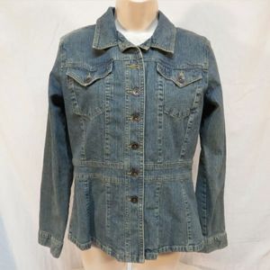 Liz Claiborne fit and flare denim jacket